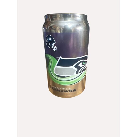 Seattle Seahawks NFL Stainless Steel Beer Can Shaped Tumbler 16oz Drinkware - Picture 1 of 7